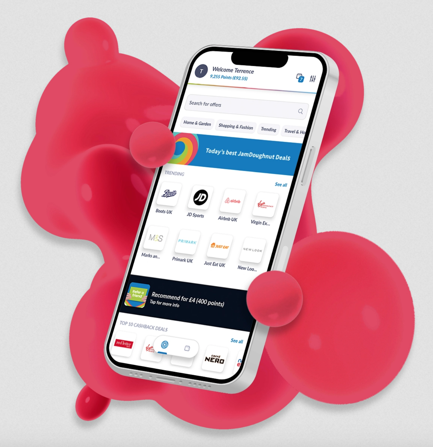 JamDoughnut - Earn when you spend branding image